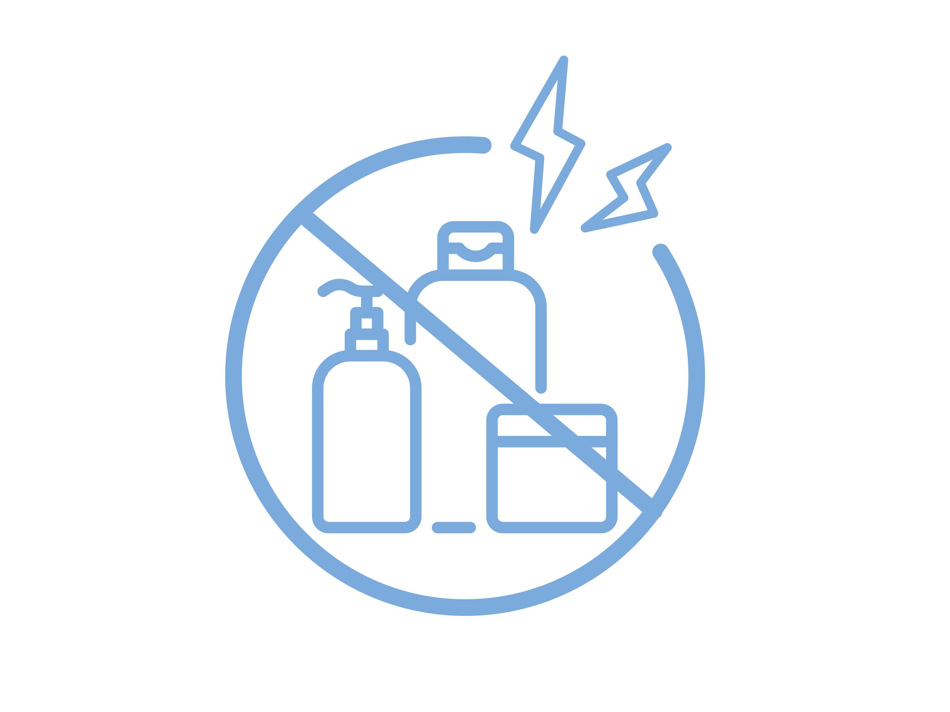 Evitar productos irritantes